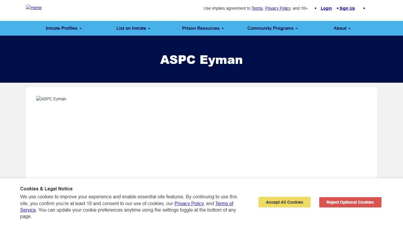 ASPC Eyman WriteAPrisoner.com
